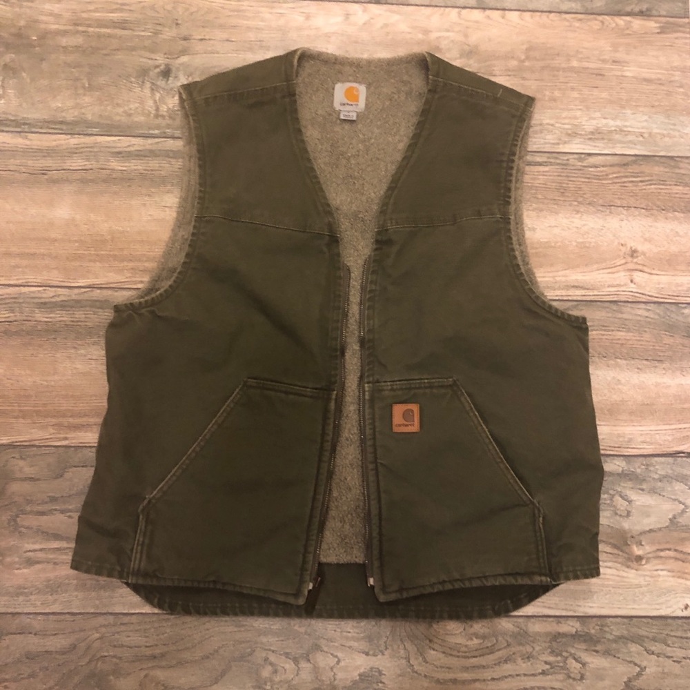 Olive Green Carhartt Vest